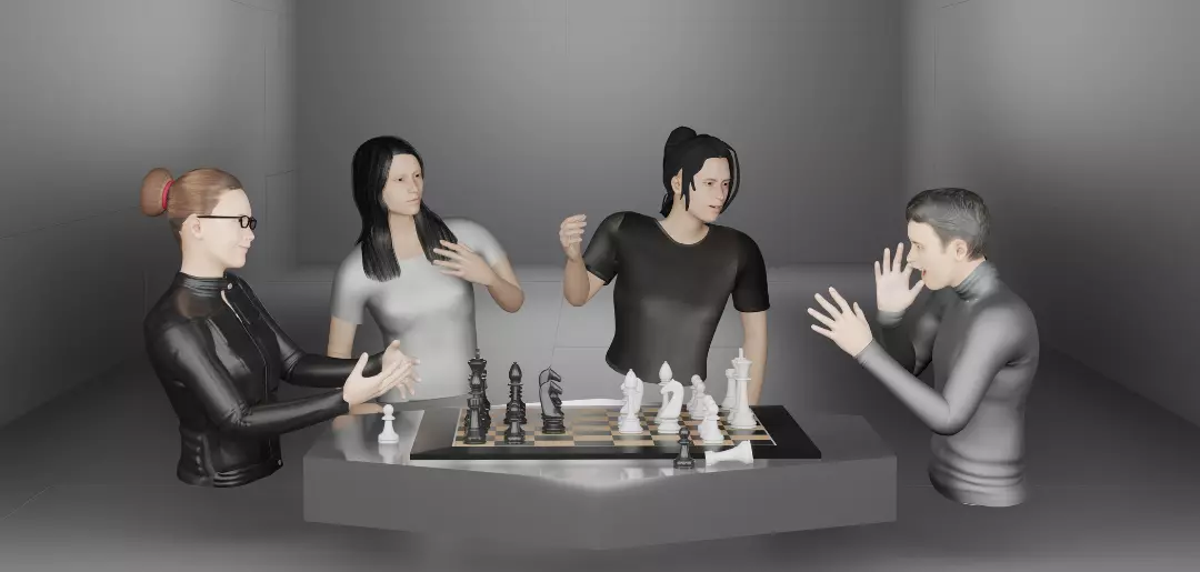 Online chess experience with Metaverse