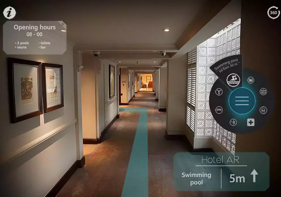 Augmented Reality (AR) for hotel hospitality