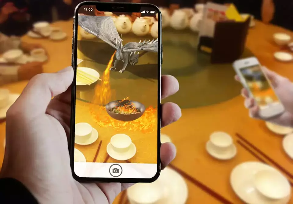 Restaurant Entertainment with Augmented Reality (AR)