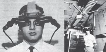 Ivan Sutherland’s “Sword of Damocles”, a three-dimensional head-mounted display