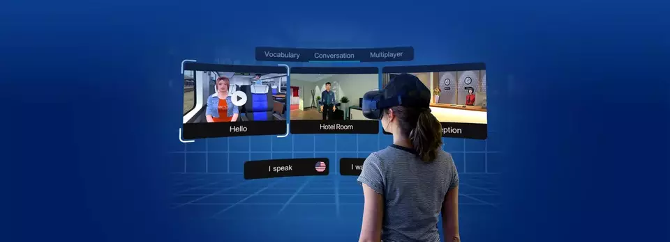 Mondly VR is the first language learning experience with chatbot and speech recognition in the world.